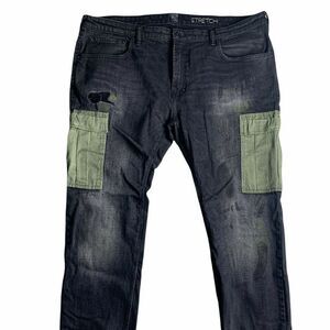PRPS Goods & Co. Mens Denim Cargo Jeans Size 42